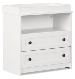 Ivy Baby Change Table with Storage Drawers - White
