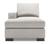 Sofa Lab Track LAF Chaise - Luxury Silver