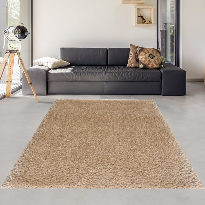 Lawson Beige Shag Area Rug - 5' x 7'