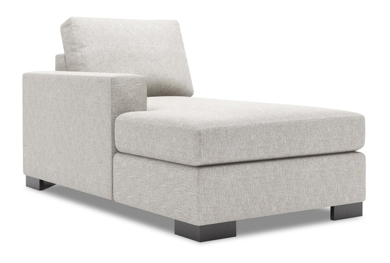 Sofa Lab Track LAF Chaise - Luxury Silver