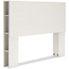 Mavi Full Bookcase Headboard - White