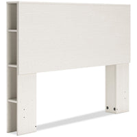 Mavi Full Bookcase Headboard - White 