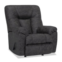 4703 Leather-Look Fabric Rocker Recliner - Ranger Slate 