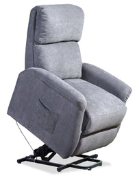 Ruben Chenille Power Lift Reclining Chair - Grey 