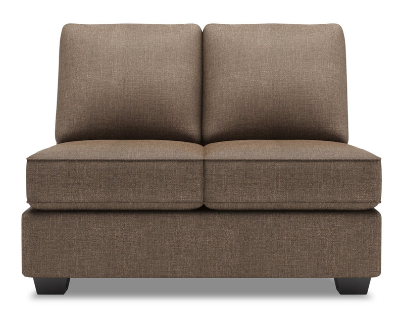 Sofa Lab Roll Armless Loveseat - Luna Praline