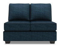 Sofa Lab Roll Armless Loveseat - Luxury Indigo