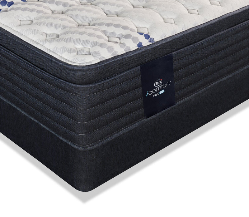 Serta iComfort Hybrid ProHD Vanguard 2.0 Eurotop Low-Profile Full Mattress Set