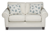 Scarlett Chenille Loveseat - Ecru 