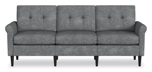 BLOK Modular Rolled Arm Sofa - Steel