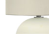 18" Cream Ceramic Table Lamp|Lampe de table de 18 po en céramique crème