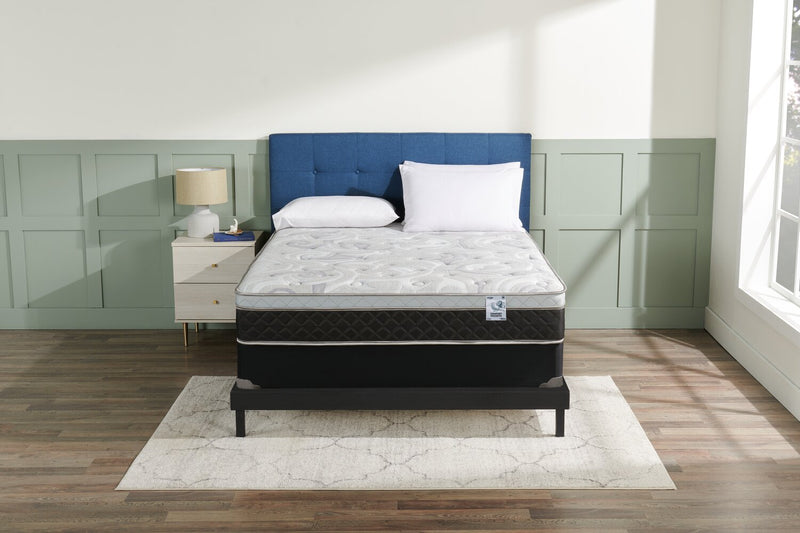 Springwall Pisa II Eurotop Firm Low-Profile Queen Mattress Set