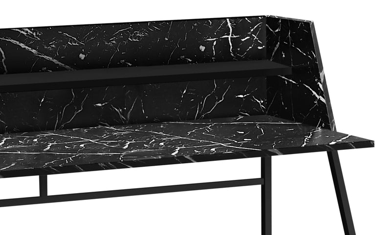 Lawson 47.25\" Office Desk - Black Marble-Look