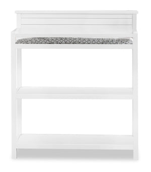 Harper Baby Change Table with Changing Pad - White