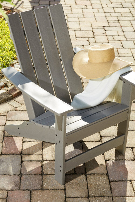 Cape Outdoor Patio Adriondack Chair - High Density Plastic, UV & Weather Resistant - Grey