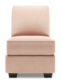 Sofa Lab Roll Armless Chair - Pax Rose 
