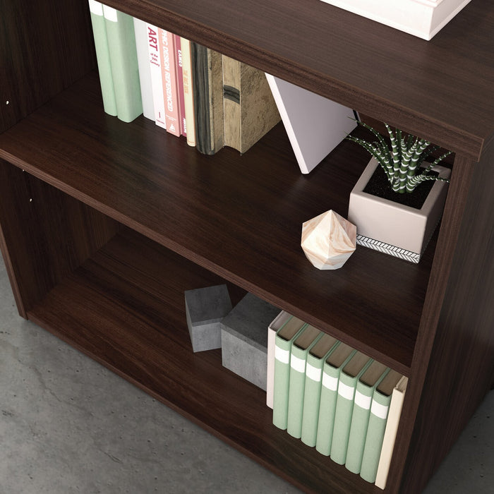 Affirm 29.53\" Commercial Grade 2-Shelf Bookcase - Noble Elm