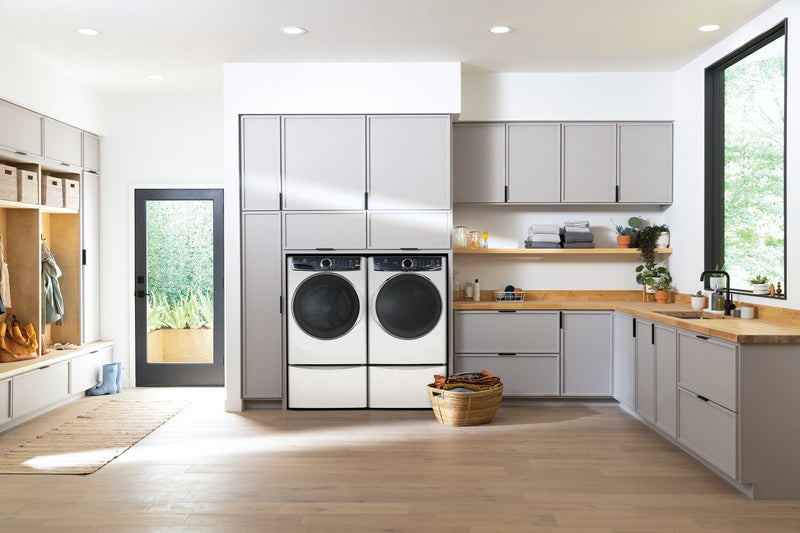 Electrolux 5.2 Cu. Ft. Front-Load Washer and 8 Cu. Ft. Gas Dryer - White