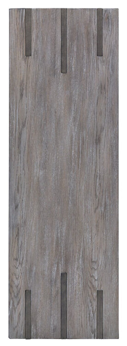 Eldridge 48\" Modern Sofa Table with Shelf - Weathered Grey with Metal and Wood