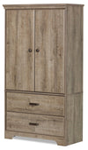 Holt Bedroom 2-Drawer Chest with Storage Cabinet, 33.75