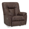 4703 Leather-Look Fabric Power Rocker Recliner - Ranger Coffee