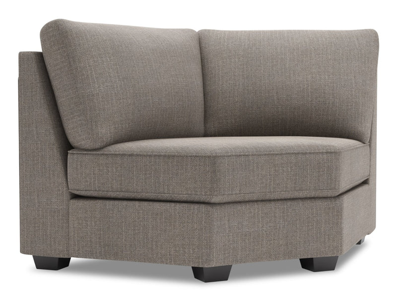 Sofa Lab Roll Curved Wedge - Luna Smoke