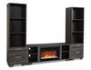 Antoni Modern 3-Piece Entertainment Centre with Electric Fireplace and Storage for TVs up to 70