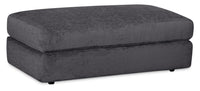 Harper Ottoman – Charcoal 