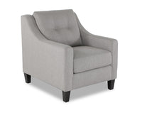 Kylie Linen-Look Fabric Chair - Zeus Grey 