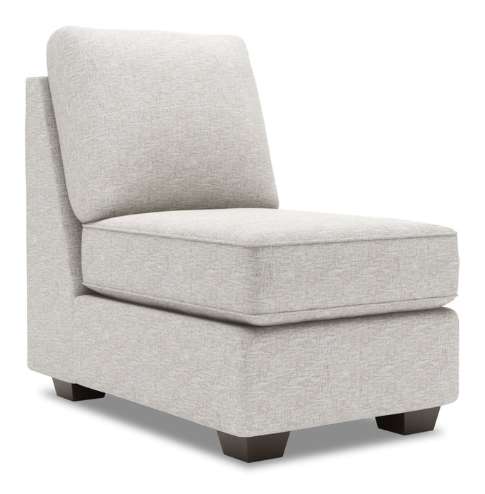 Sofa Lab Roll Armless Chair - Luxury Silver