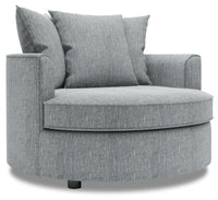 Sofa Lab The Cuddler Chair - Luna Pewter 