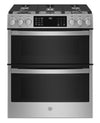 Profile 6.7 Cu. Ft. Smart Gas Range with True European Convection - Stainless Steel Fingerprint Resistant - PCGS960YPFS