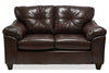 Addison Leath-Aire Loveseat - Brown