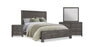 Koda 6pc Bedroom Set with Storage Bed, Dresser, Mirror & Nightstand, Wooden, Grey - Queen Size