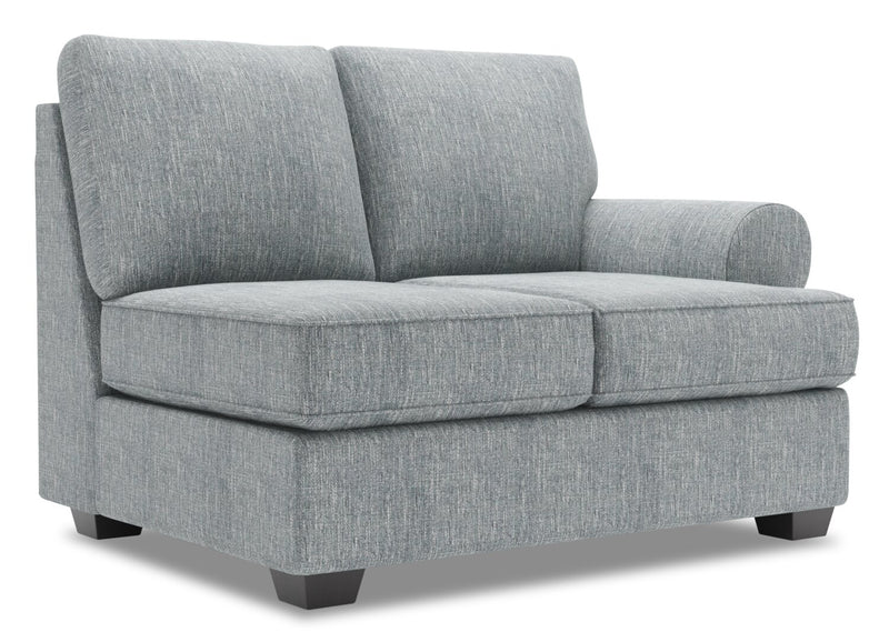 Sofa Lab Roll RAF Loveseat - Luna Pewter