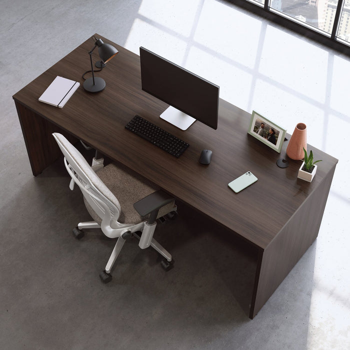Affirm 71.10\" Commercial Grade Office Desk - Noble Elm
