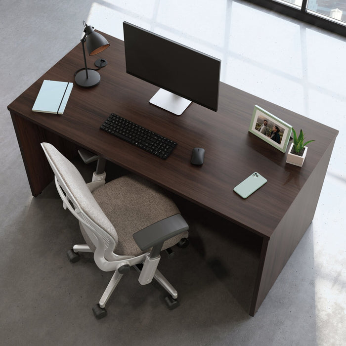 Affirm 59.06\" Commercial Grade Office Desk - Noble Elm
