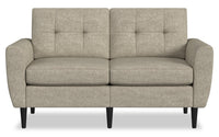 BLOK Modular Flared Arm Loveseat – Taupe 