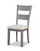 Krew Dining Chair with Polyester Fabric, Ladder-Back - Grey