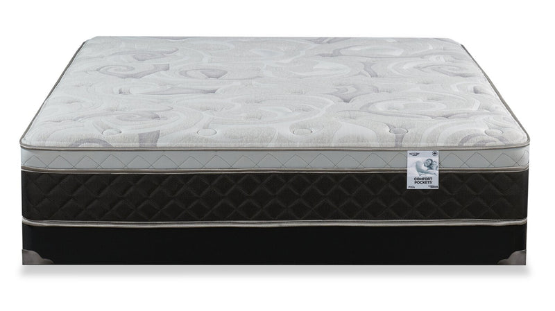Springwall Pisa II Eurotop Firm Low-Profile Queen Mattress Set