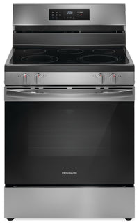 Frigidaire 5.3 Cu. Ft. Electric Range With Air Fry and Convection Bake - Stainless Steel - FCRE308CA…