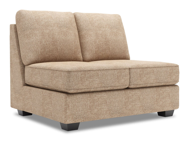 Sofa Lab Roll Armless Loveseat - Luxury Taupe
