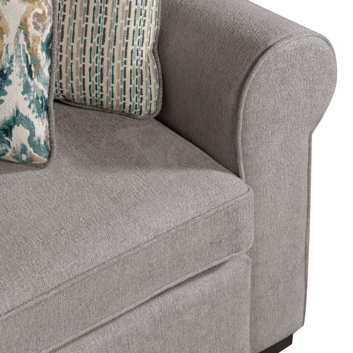 Scott Living Haven 2-Piece Right-Facing Chenille Fabric Sectional - Grey