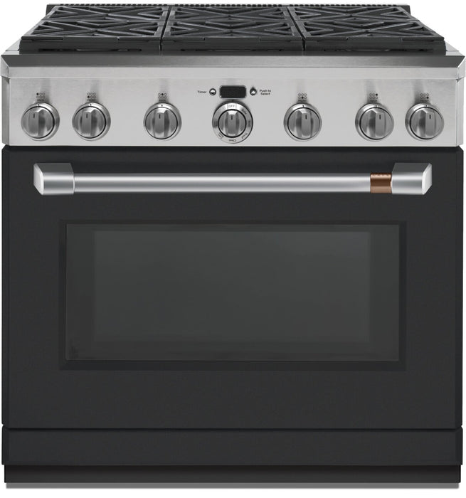 Café 36\" Toe Kick for Professional Range in Matte Black - CXPR6TKPMDS