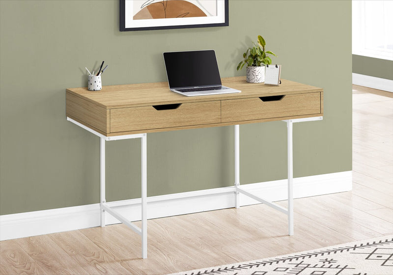 Butler 47.25\" Office Desk with 2-Drawers - Natural