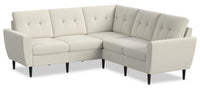 BLOK Modular Flared Arm Sectional - Ivory Boucle 