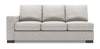Sofa Lab Track LAF Sofa Bed - Luxury Silver