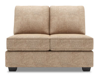 Sofa Lab Roll Armless Loveseat - Luxury Taupe