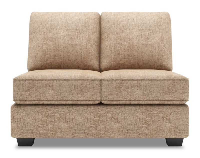 Sofa Lab Roll Armless Loveseat - Luxury Taupe