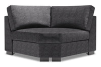 Sofa Lab Track Curved Wedge - Luxury Charcoal