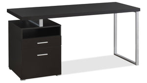 Heather Adjustable Desk - Espresso